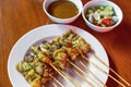 Thai pork satay Royalty Free Stock Photo