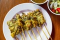 Thai pork satay Royalty Free Stock Photo