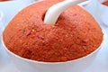 Thai Red Curry Paste for Cooking Spicy Curry Soup and Stir-fried Dish Royalty Free Stock Photo