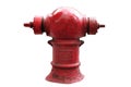 Thai red fire hydrant isolated Royalty Free Stock Photo