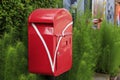 Thai red post box Royalty Free Stock Photo