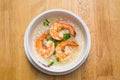 Thai rice soup with shrimp Royalty Free Stock Photo