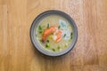 Thai rice soup with shrimp Royalty Free Stock Photo