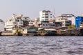 Thai river side slums Royalty Free Stock Photo