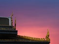 Thai roof silhouette