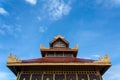 Thai roof with sky background Royalty Free Stock Photo