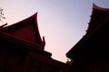 Thai roof style Royalty Free Stock Photo