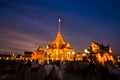 Thai royal funeral in the sunset