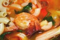 Thai's style spicy prawn soup, Tom Yum