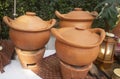 Thai`s traditional earthware pot Royalty Free Stock Photo
