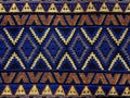 Thai sarong pattern. Royalty Free Stock Photo