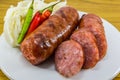 Thai sausage with Chilli and vegetables