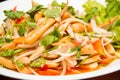 Thai sausage salad spicy Royalty Free Stock Photo