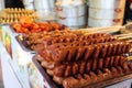 Thai sausage on the street Royalty Free Stock Photo
