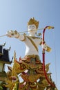 Thai sculpture style of beautiful angel statue Royalty Free Stock Photo