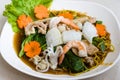 Thai seafood noodle