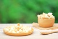 Thai Shortbread Cookies Thai Dessert, Kanom Kleeb Lum Duen Royalty Free Stock Photo