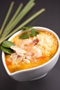 Thai Shrimp Soup with Rice Royalty Free Stock Photo