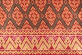 Thai silk is a silk colorful fabric texture background Royalty Free Stock Photo