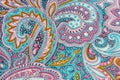 Thai silk fabric pattern Royalty Free Stock Photo