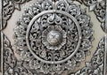 Thai silver Art texture background