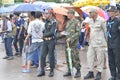 Thai Soldier overseeing security