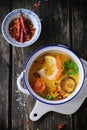 Thai soup Tom Yam Royalty Free Stock Photo