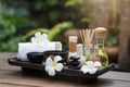 Thai spa massage compress balls and salt spa objects