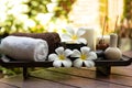 Thai Spa.  Massage spa treatment aroma for healthy wellness and relax Royalty Free Stock Photo