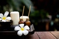 Thai Spa.  Massage spa treatment aroma for healthy wellness and relax Royalty Free Stock Photo