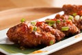 Thai Spicy Chicken Wings Royalty Free Stock Photo