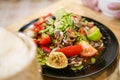 Thai Spicy Cockle Salad Yum Hoi Krang Royalty Free Stock Photo
