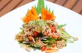 Thai Spicy minced meat salad or ground pork salad Royalty Free Stock Photo