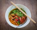 Thai spicy noodle Royalty Free Stock Photo