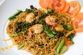 Thai spicy seafood noodle