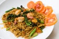 Thai spicy seafood noodle