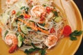 Thai spicy seafood salad