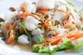 Thai spicy seafood salad Royalty Free Stock Photo