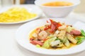 Thai spicy seafood salad Royalty Free Stock Photo