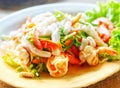 Thai Spicy Seafood Salad Yum Talay Royalty Free Stock Photo