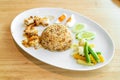 Thai Spicy Shrimp Paste Fried Rice Royalty Free Stock Photo