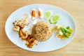 Thai Spicy Shrimp Paste Fried Rice Royalty Free Stock Photo