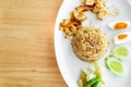 Thai Spicy Shrimp Paste Fried Rice Royalty Free Stock Photo