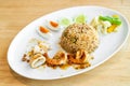 Thai Spicy Shrimp Paste Fried Rice Royalty Free Stock Photo