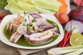 Thai Spicy Squid Salad Royalty Free Stock Photo