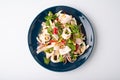 Thai Spicy Squid Salad in plate Royalty Free Stock Photo