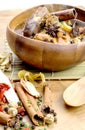 Thai stew of pork and herbal soup, Royalty Free Stock Photo