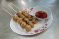 Thai sticks of meatballs