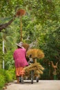 Thai street cleaner Royalty Free Stock Photo