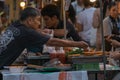 Thai street food, fried shrimp